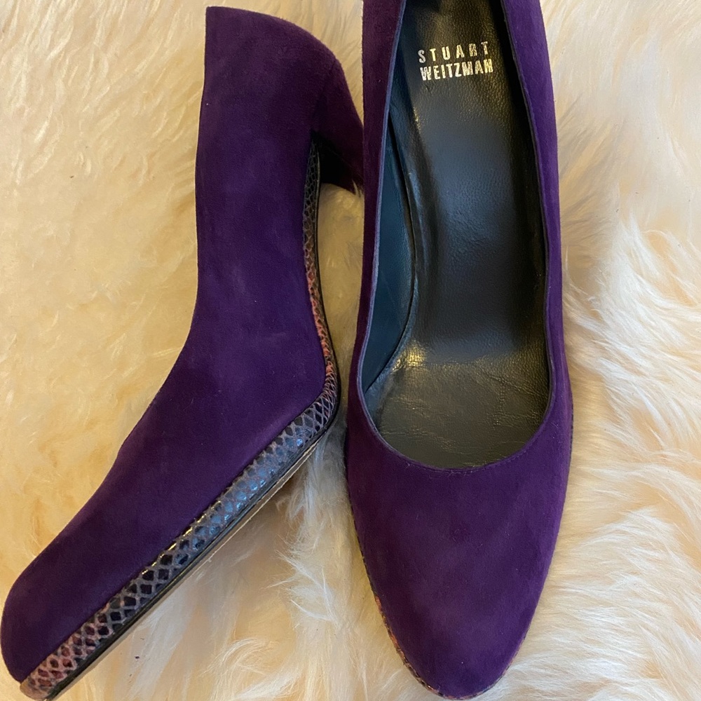 Beautiful Purple Stuart Weitzman heels.